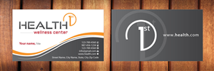 Business Card Design by Sbss for HealthFirst Wellness Center | Design: #1141832