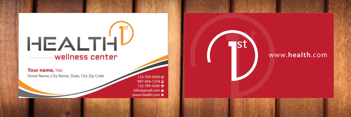 Business Card Design by Sbss for HealthFirst Wellness Center | Design #1141842