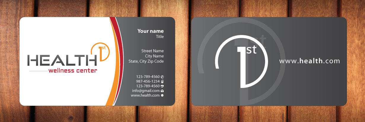 Business Card Design by Sbss for HealthFirst Wellness Center | Design #1141844