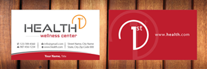 Business Card Design by Sbss for HealthFirst Wellness Center | Design: #1141847