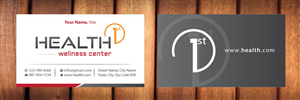 Business Card Design by Sbss for HealthFirst Wellness Center | Design: #1141848