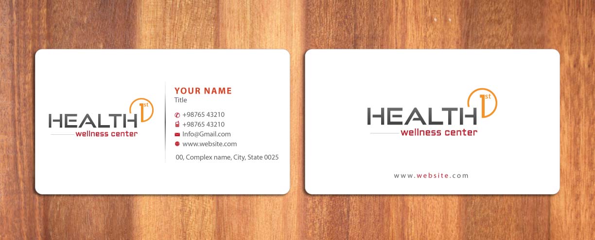 Business Card Design by Sbss for HealthFirst Wellness Center | Design #1141860