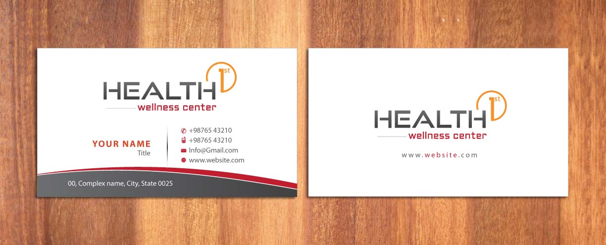 Business Card Design by Sbss for HealthFirst Wellness Center | Design #1141863