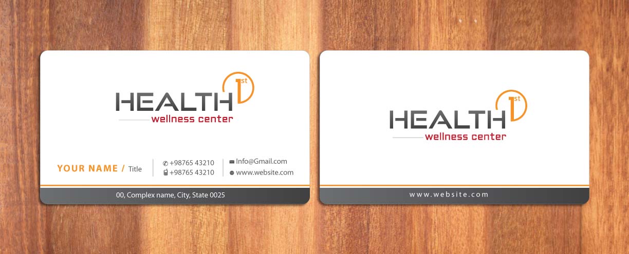 Business Card Design by Sbss for HealthFirst Wellness Center | Design #1141868