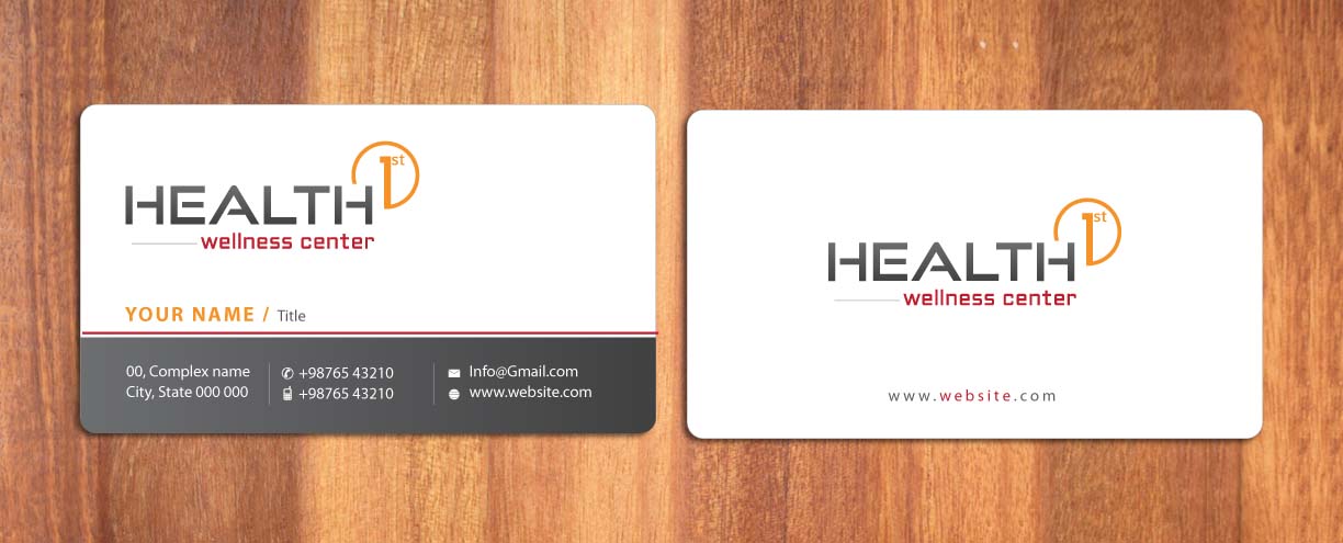 Business Card Design by Sbss for HealthFirst Wellness Center | Design #1141871