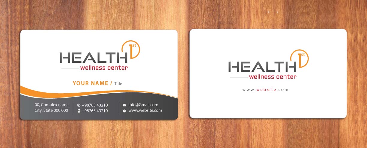 Business Card Design by Sbss for HealthFirst Wellness Center | Design #1141876