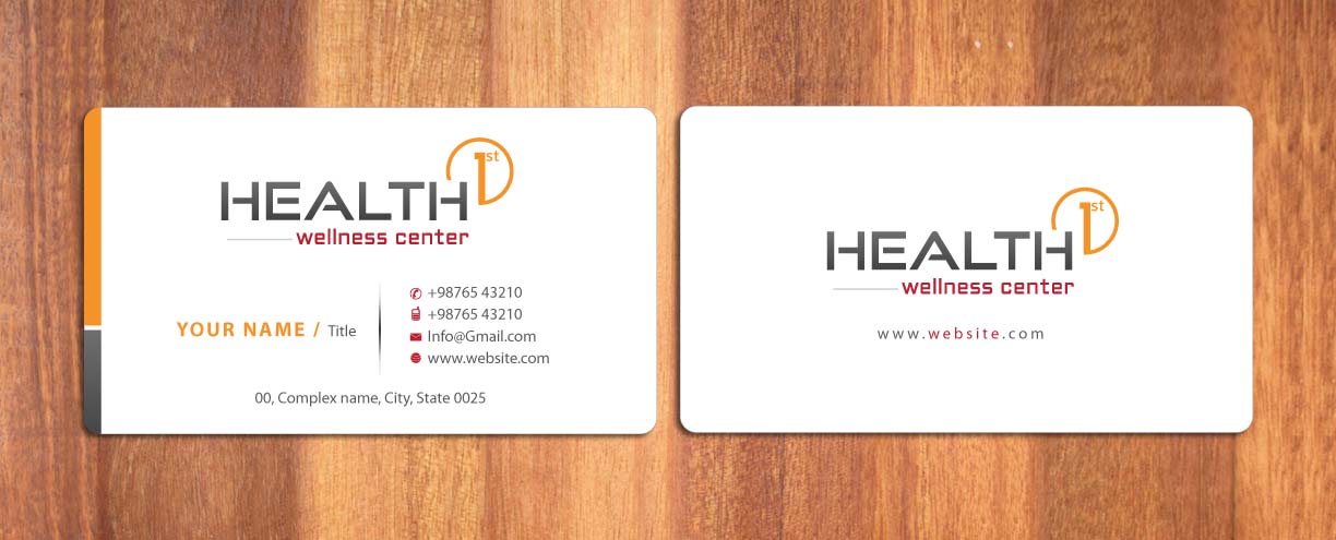 Business Card Design by Sbss for HealthFirst Wellness Center | Design #1141878