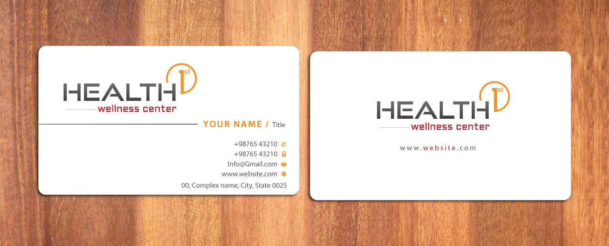 Business Card Design by Sbss for HealthFirst Wellness Center | Design #1141879