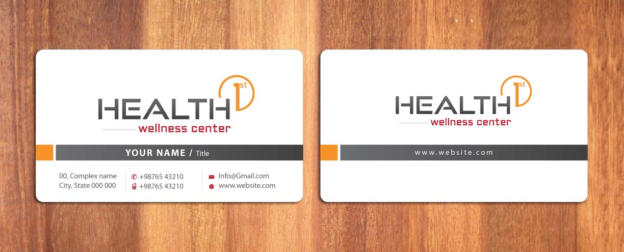 Business Card Design by Sbss for HealthFirst Wellness Center | Design #1141881