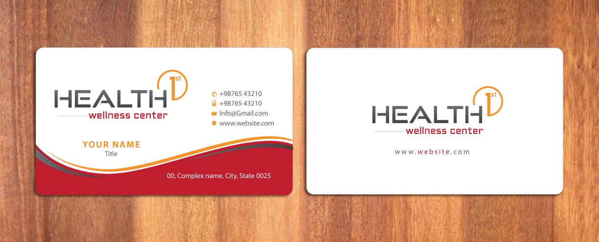 Business Card Design by Sbss for HealthFirst Wellness Center | Design #1141884