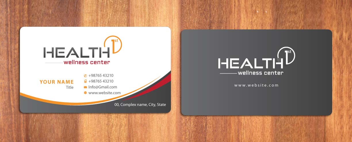 Business Card Design by Sbss for HealthFirst Wellness Center | Design #1141885