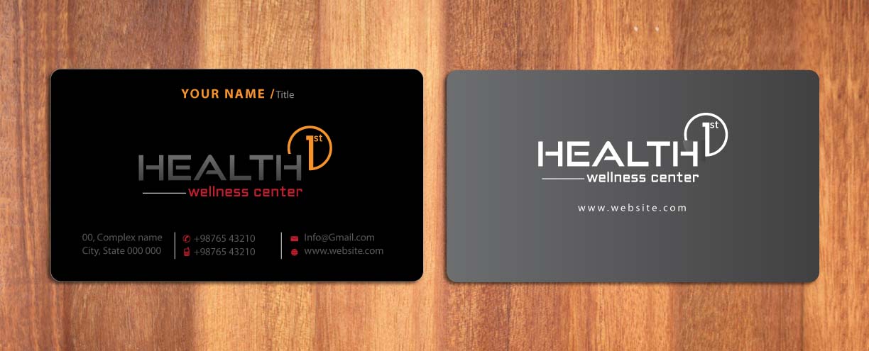 Business Card Design by Sbss for HealthFirst Wellness Center | Design #1141886