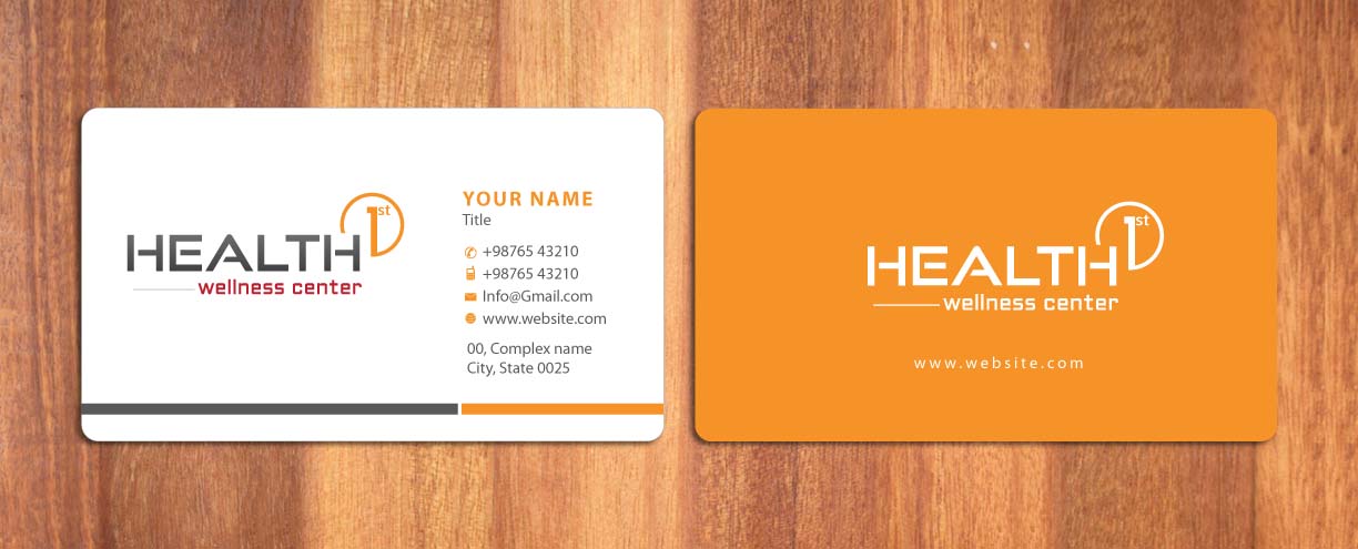 Business Card Design by Sbss for HealthFirst Wellness Center | Design #1141887