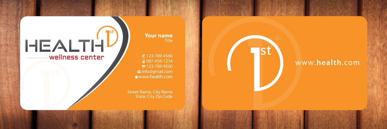 Business Card Design by Sbss for HealthFirst Wellness Center | Design #1142122