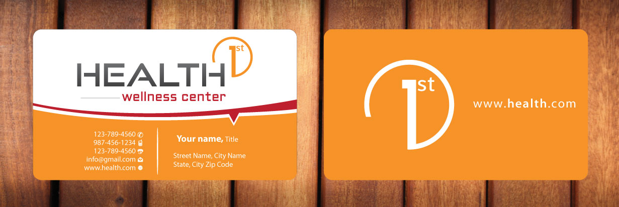 Business Card Design by Sbss for HealthFirst Wellness Center | Design #1142123