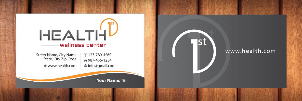 Business Card Design by Sbss for HealthFirst Wellness Center | Design #1142124