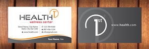 Business Card Design by Sbss for HealthFirst Wellness Center | Design: #1142125