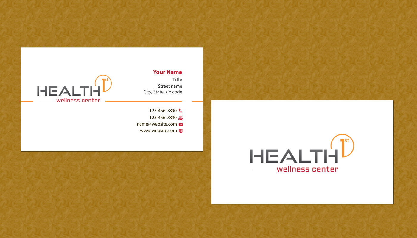 Business Card Design by Sbss for HealthFirst Wellness Center | Design #1142364