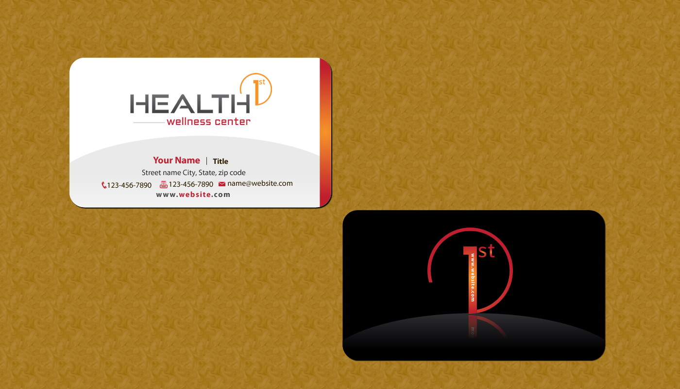 Business Card Design by Sbss for HealthFirst Wellness Center | Design #1142371