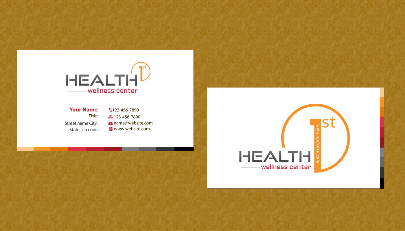 Business Card Design by Sbss for HealthFirst Wellness Center | Design #1142376