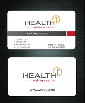Business Card Design by Sbss for HealthFirst Wellness Center | Design: #1142379