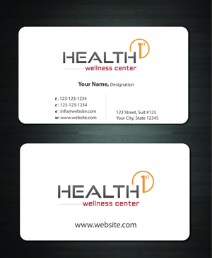 Business Card Design by Sbss for HealthFirst Wellness Center | Design: #1142380