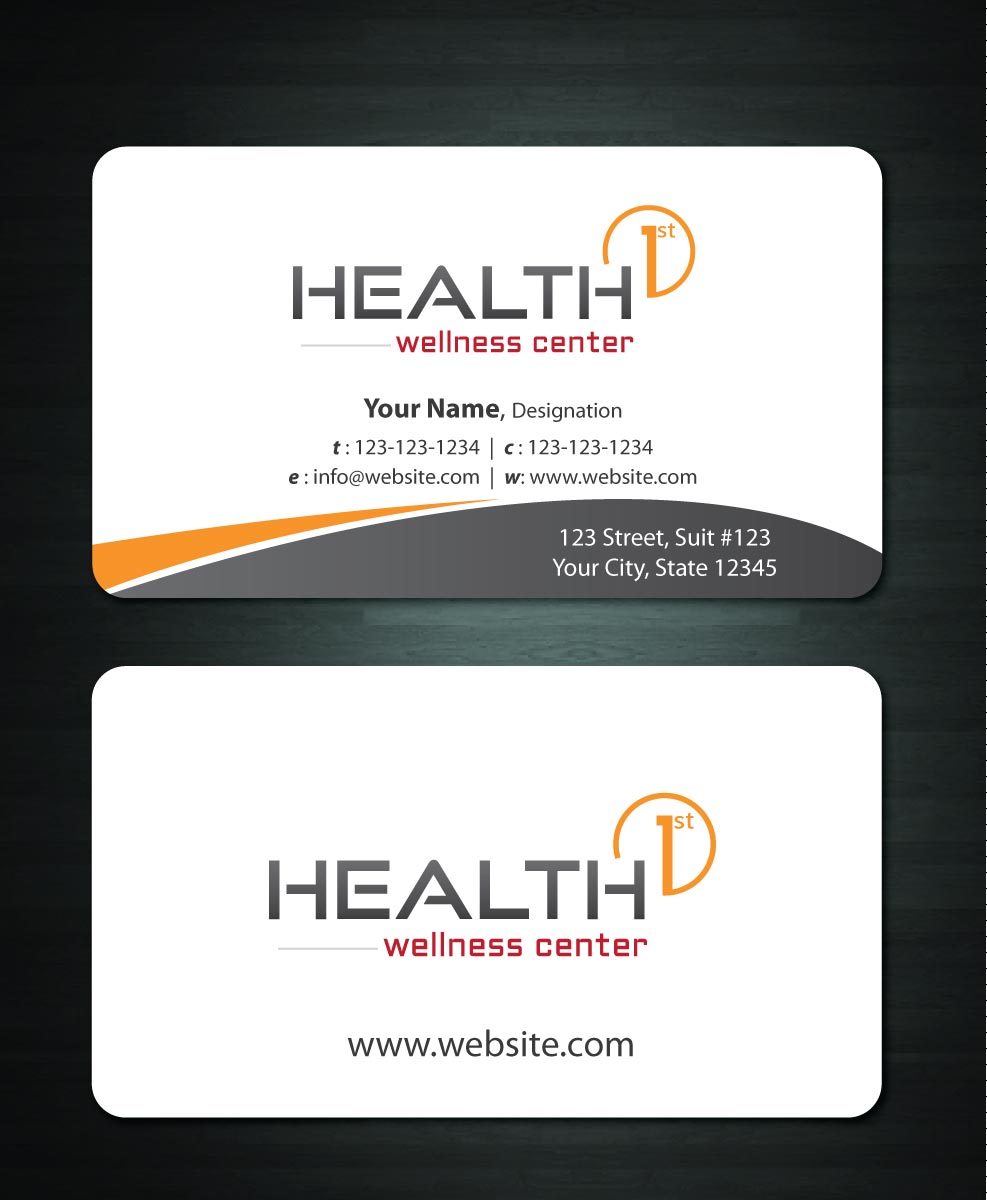 Business Card Design by Sbss for HealthFirst Wellness Center | Design #1142381