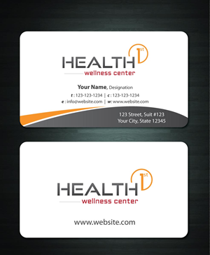 Business Card Design by Sbss for HealthFirst Wellness Center | Design: #1142381