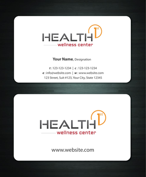Business Card Design by Sbss for HealthFirst Wellness Center | Design: #1142383