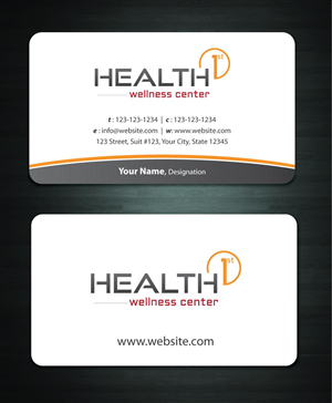 Business Card Design by Sbss for HealthFirst Wellness Center | Design: #1142385