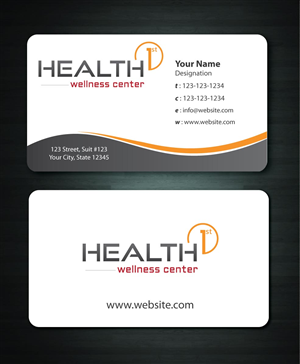 Business Card Design by Sbss for HealthFirst Wellness Center | Design: #1142393