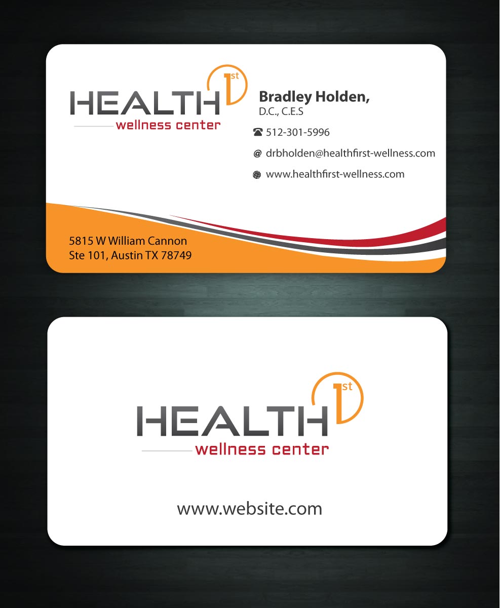 Business Card Design by Sbss for HealthFirst Wellness Center | Design #1147934