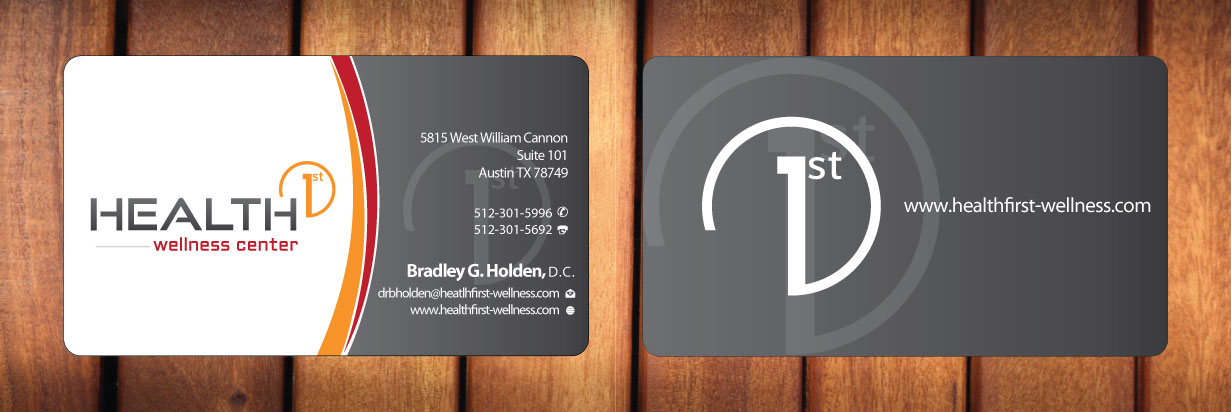 Business Card Design by Sbss for HealthFirst Wellness Center | Design #1152970