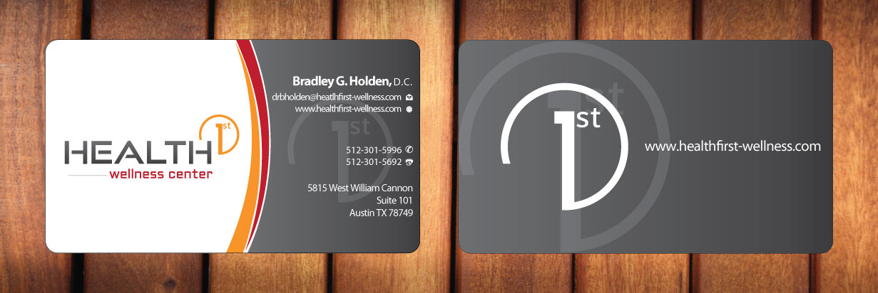 Business Card Design by Sbss for HealthFirst Wellness Center | Design #1152972