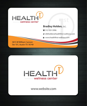 Business Card Design by Sbss for HealthFirst Wellness Center | Design: #1160131