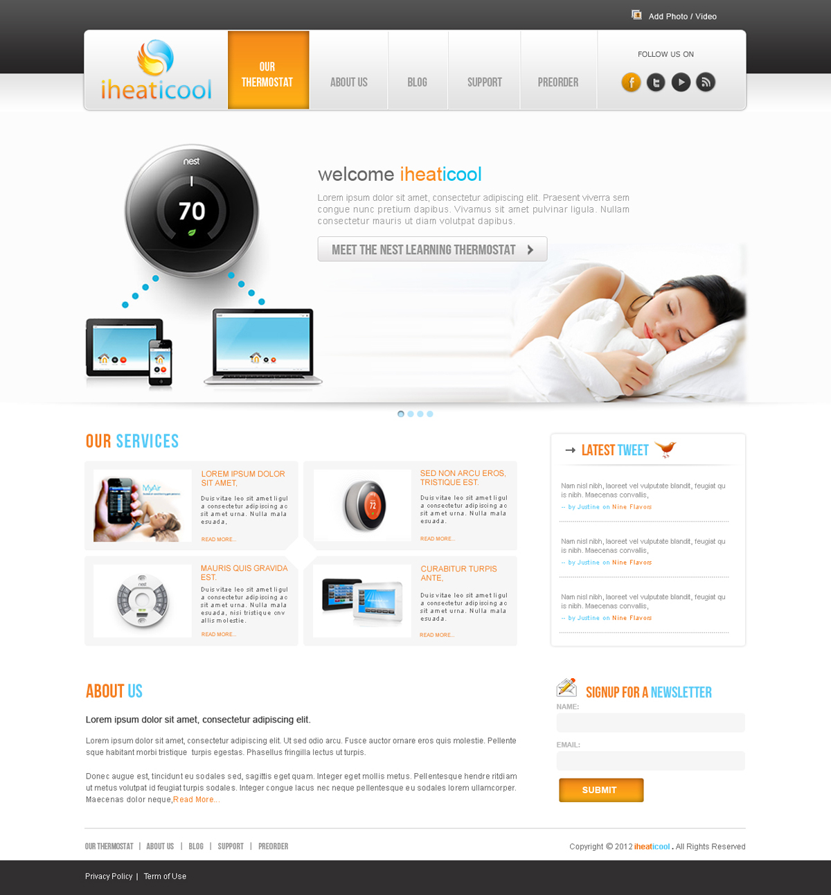 Web Design by Desire Design Solutions for iHeatiCool  | Design #1130157