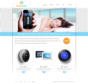 Web-Design von tinthumb für iHeatiCool  | Design #1127911