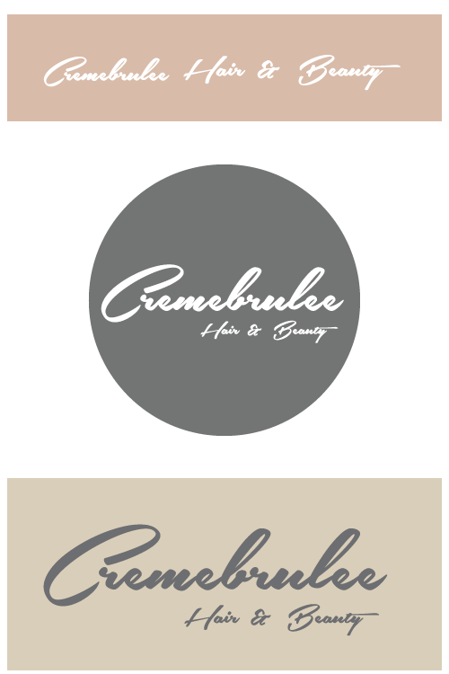 Logo Design by tola83 for Cremebrulee Hair & Beauty | Design #4118494