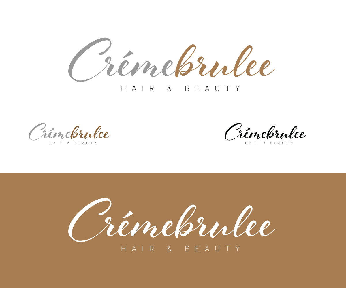 Diseño de Logo por ATDias para Cremebrulee Hair & Beauty | Diseño #4125795