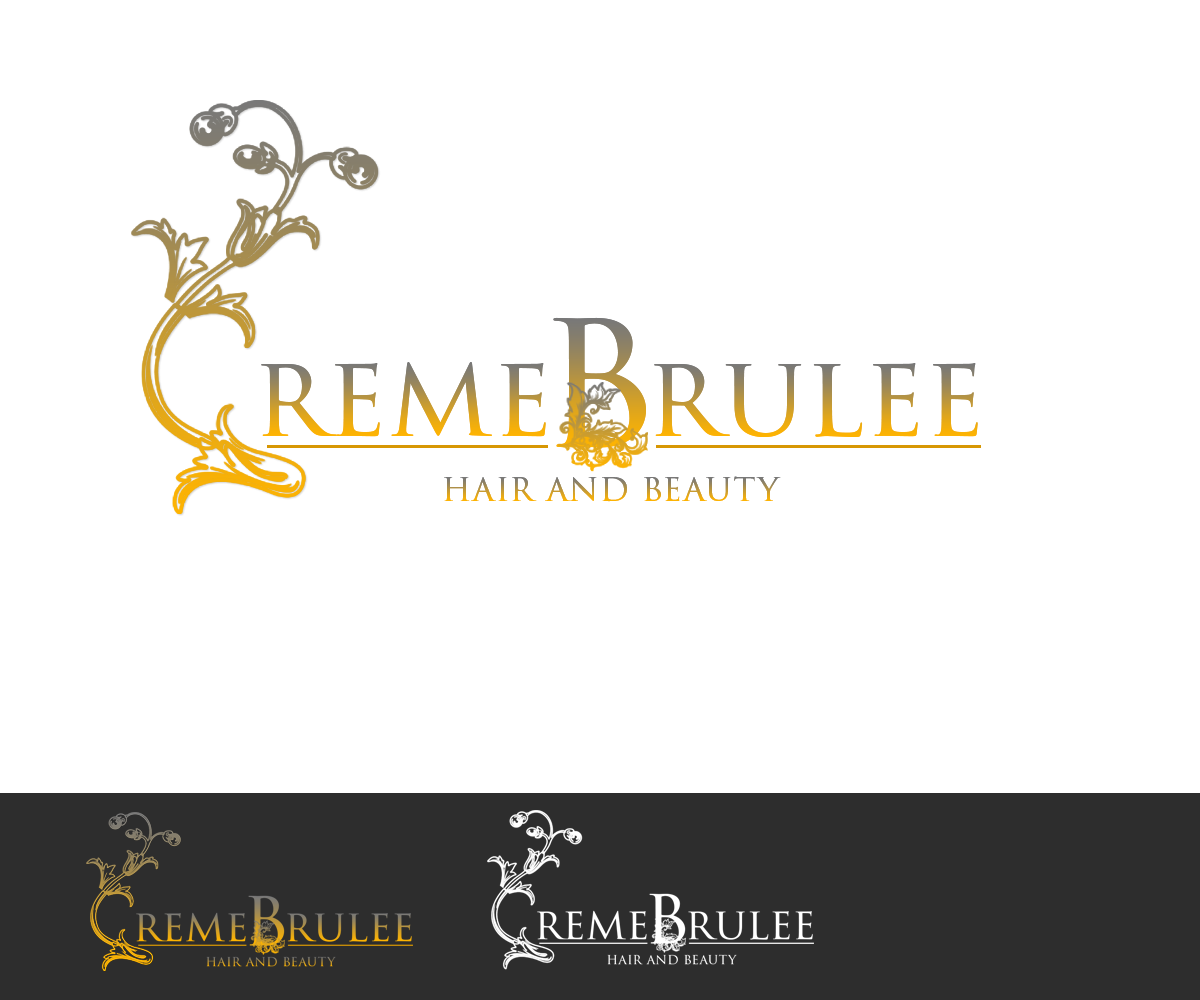 Logo Design by Rimar for Cremebrulee Hair & Beauty | Design #4085065