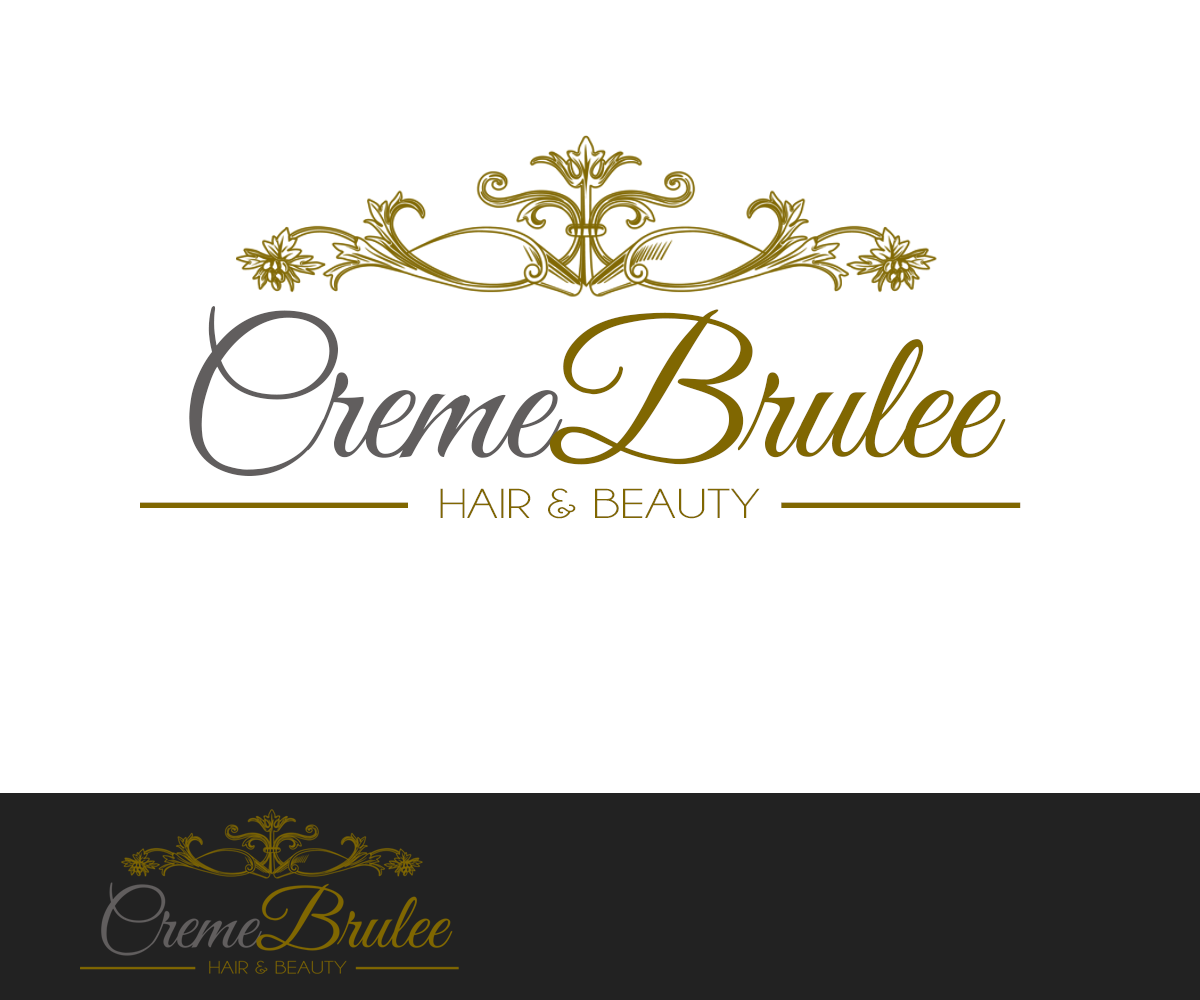 Logo Design by Rimar for Cremebrulee Hair & Beauty | Design #4111924