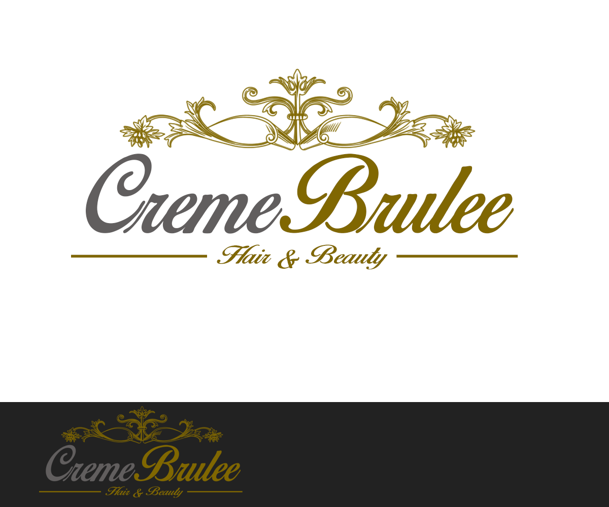 Logo Design by Rimar for Cremebrulee Hair & Beauty | Design #4111942