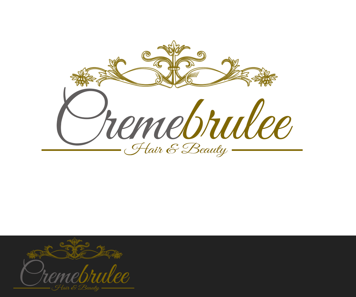 Logo Design by Rimar for Cremebrulee Hair & Beauty | Design #4114938
