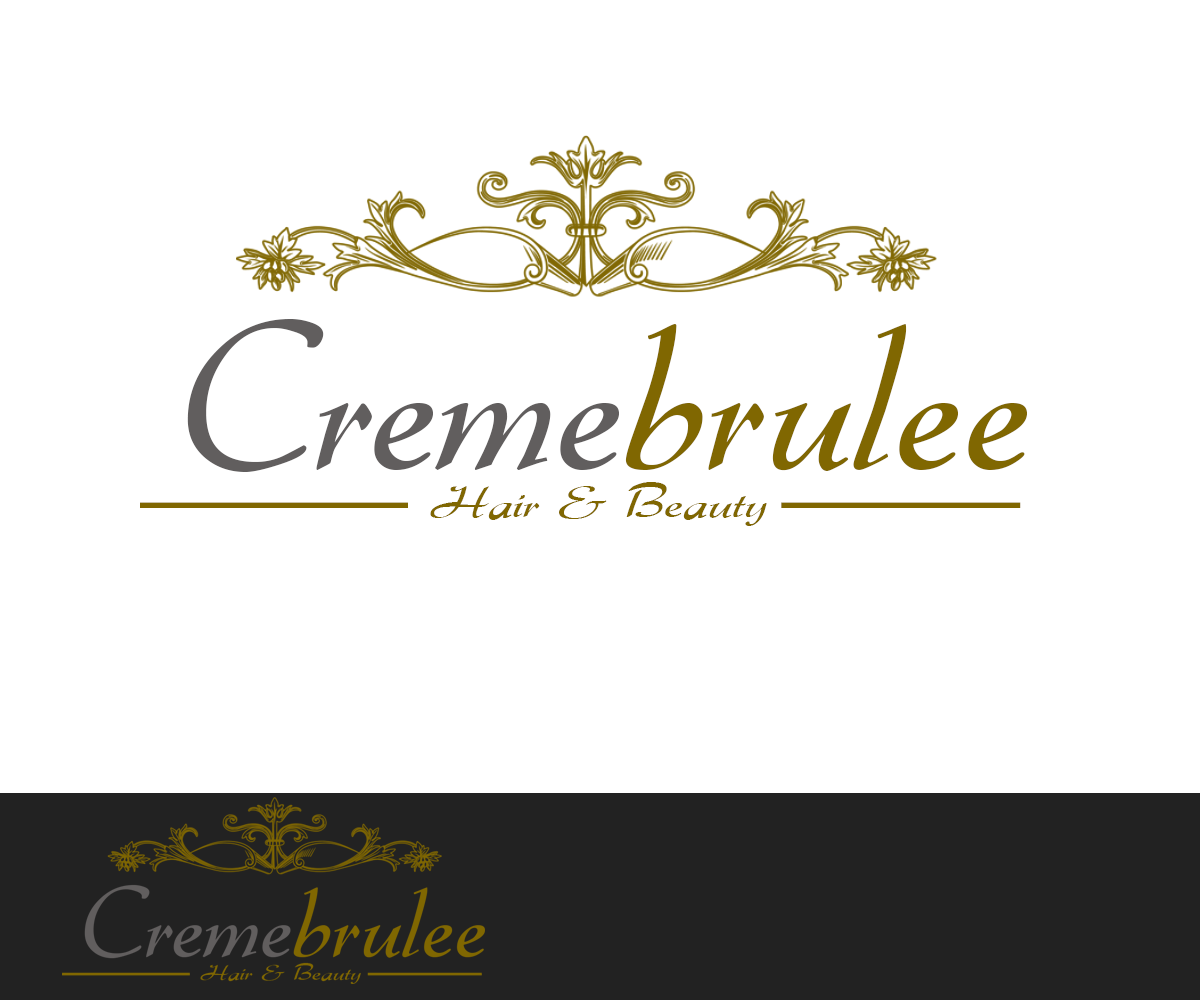 Logo Design by Rimar for Cremebrulee Hair & Beauty | Design #4115444