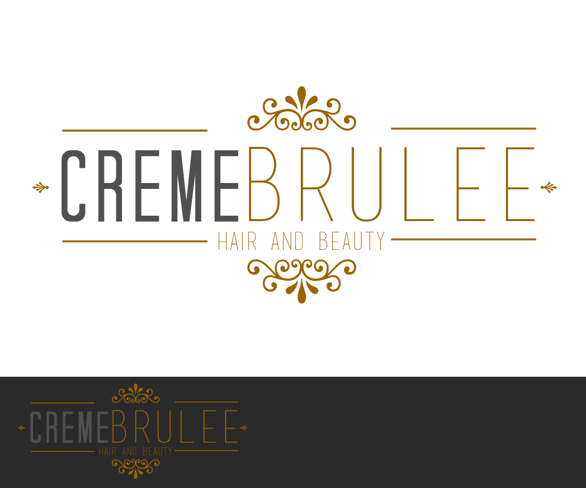 Logo Design by Rimar for Cremebrulee Hair & Beauty | Design #4139830