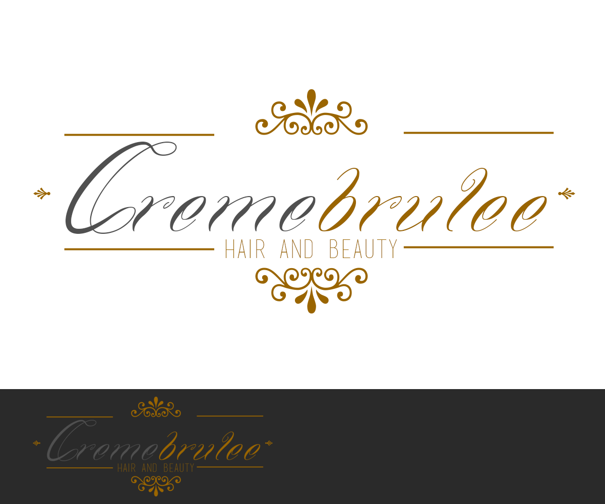 Logo Design by Rimar for Cremebrulee Hair & Beauty | Design #4142298