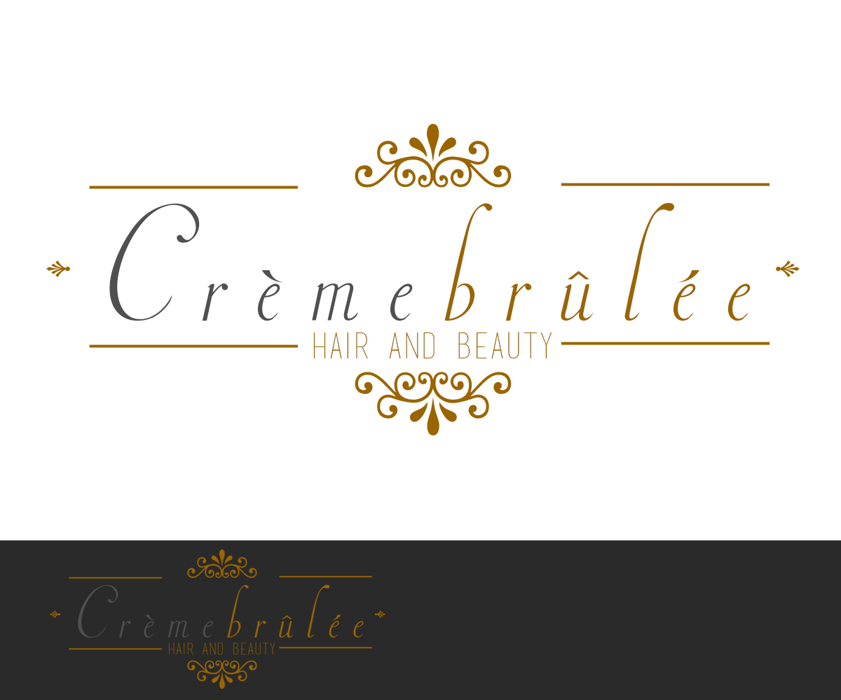 Logo Design by Rimar for Cremebrulee Hair & Beauty | Design #4154255