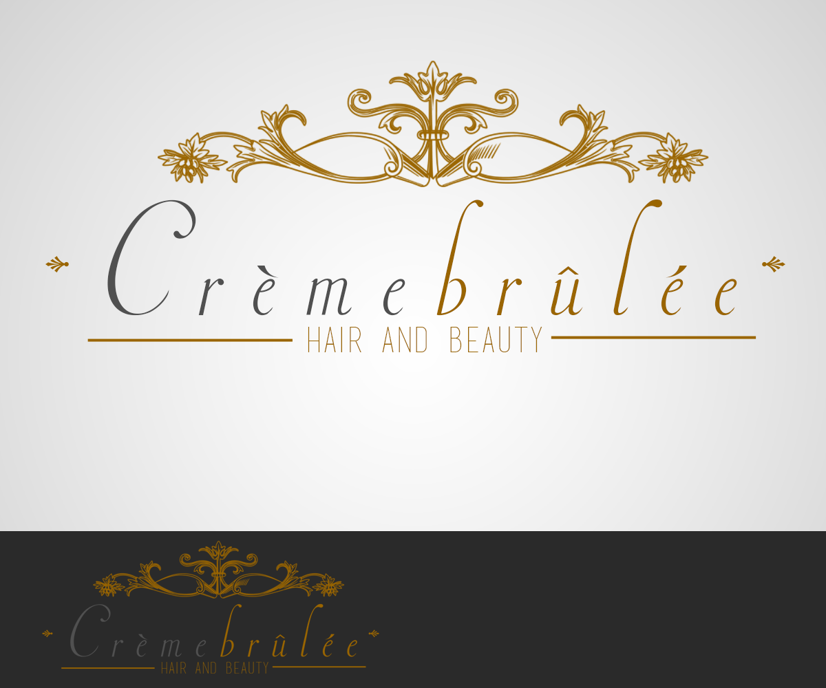 Logo Design by Rimar for Cremebrulee Hair & Beauty | Design #4154303