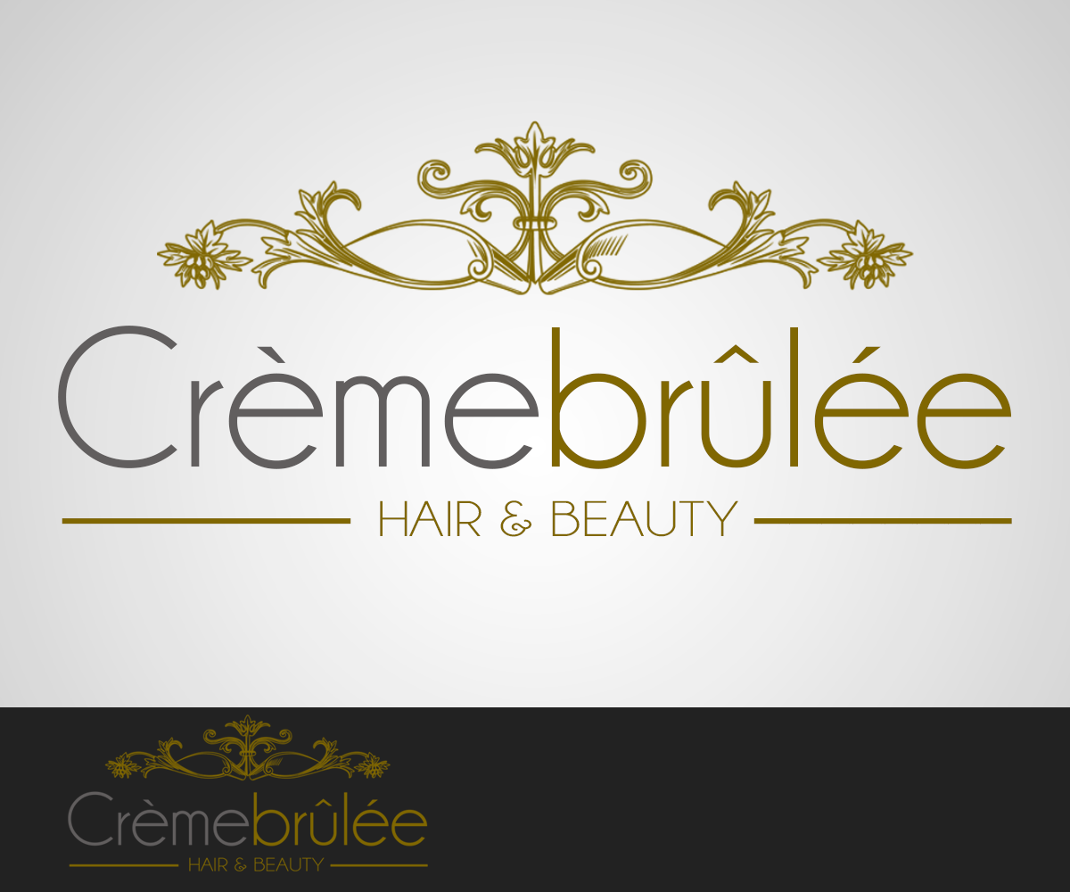 Logo Design by Rimar for Cremebrulee Hair & Beauty | Design #4155238