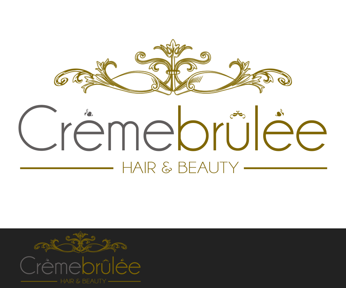 Logo-Design von Rimar für Cremebrulee Hair & Beauty | Design #4168829